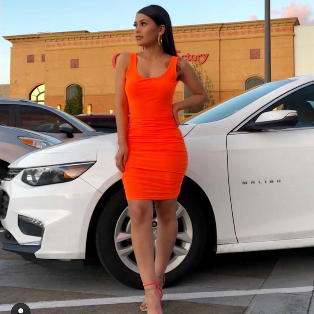 Neon Orange Dress